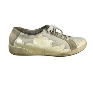 Dansko Olisa Floral Print Sneakers Size 41 Lace Up Comfort Shoes